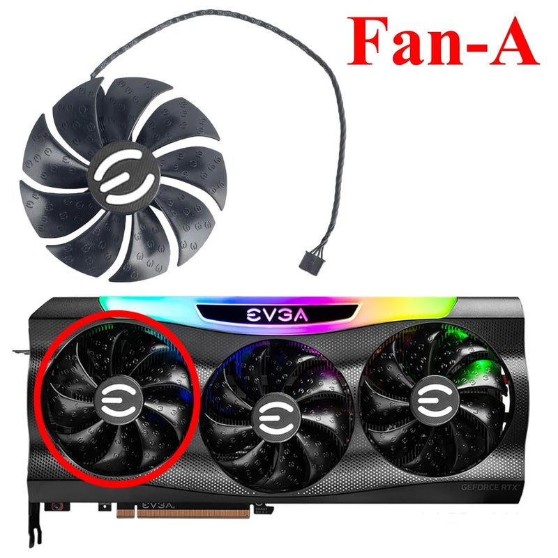 inRobert PLD09220S12H Graphics Card Fan Replacement for EVGA RTX 3070 3080 TI 3090 FTW3 Ultra GPU Cooling Fan (Fan-A) - Image 3